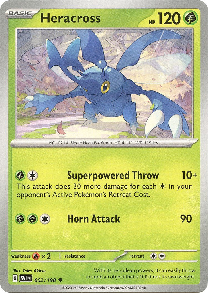 Pokemon Heracross 002/198 SV01: Scarlet & Violet Base Set Normal