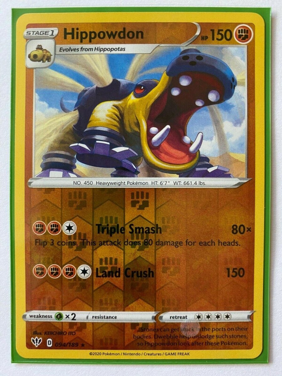 Pokemon Hippowdon 094/189 SWSH03: Darkness Ablaze Normal