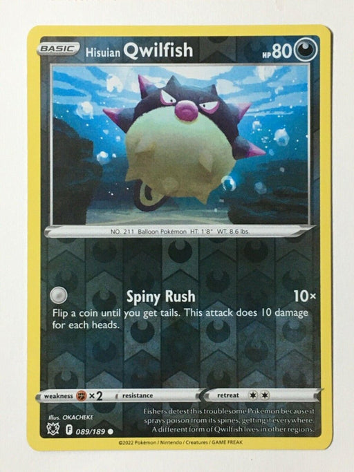Pokemon Hisuian Qwilfish (89) 089/189 SWSH10: Astral Radiance Normal - Eterna Cards