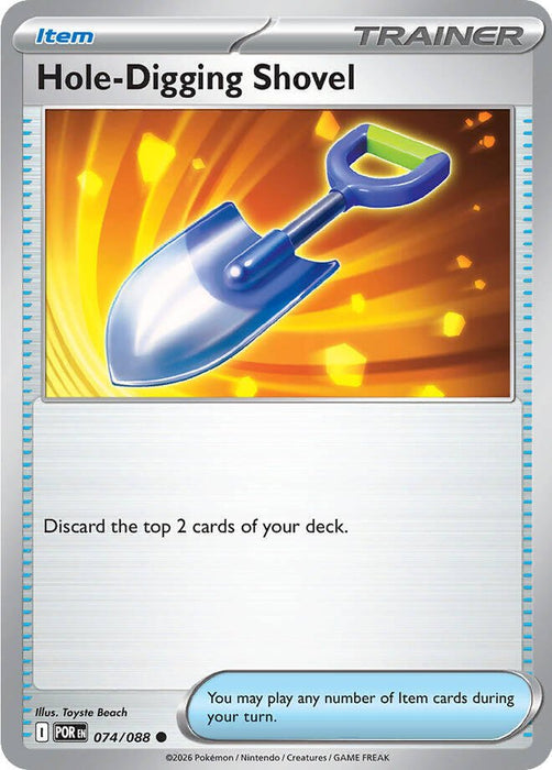 Pokemon Hole - Digging Shovel 074/088 ME03: Perfect Order Reverse Holo - EternaCards