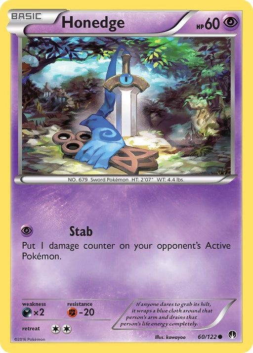 Pokemon Honedge 60/122 XY - BREAKpoint Normal - EternaCards