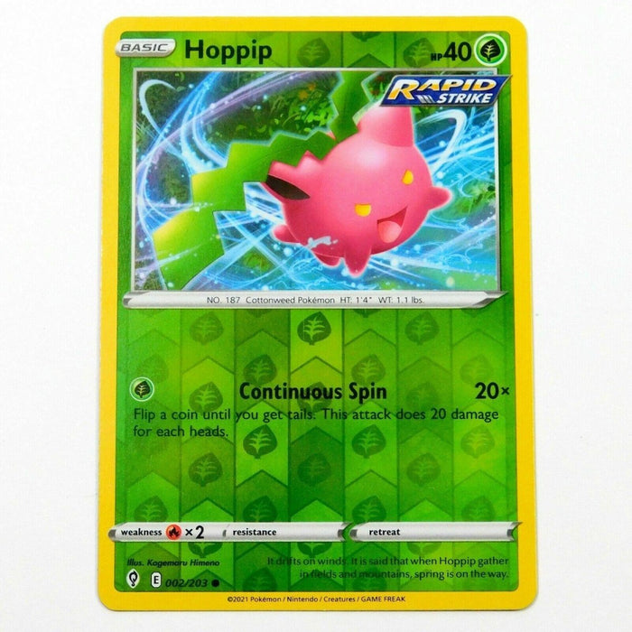 Pokemon Hoppip 002/203 SWSH07: Evolving Skies Normal - Eterna Cards