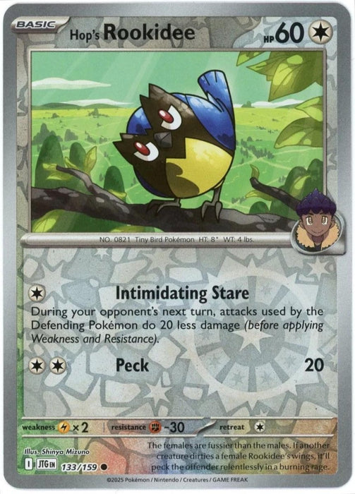 Pokemon Hop's Rookidee 133/159 SV09: Journey Together Normal - Eterna Cards