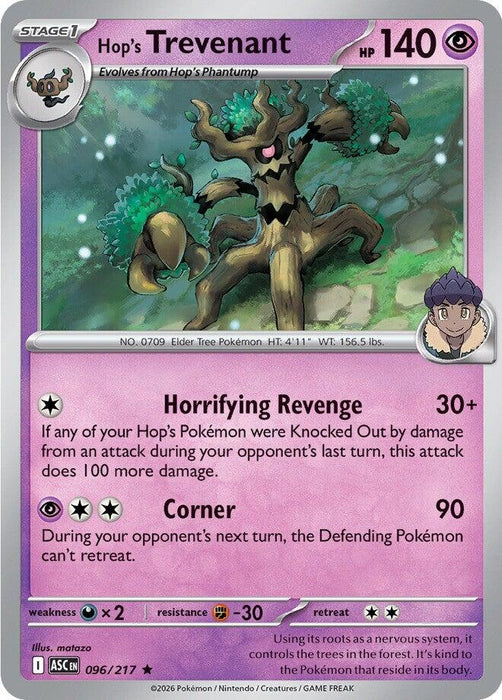 Pokemon Hop's Trevenant - 096/217 096/217 ME: Ascended Heroes Holo - EternaCards