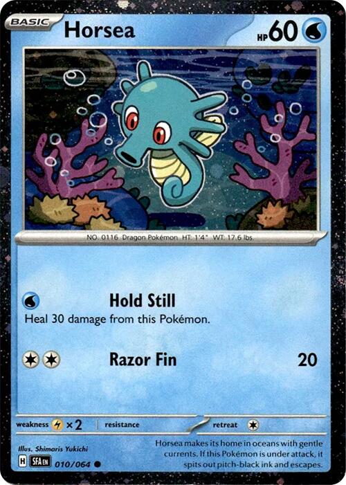 Pokemon Horsea - 010/064 (Cosmos Holo) 010/064 Miscellaneous Cards & Products Holo - EternaCards