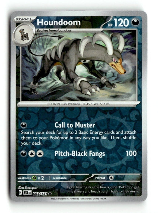 Pokemon Houndoom 063/131 SV: Prismatic Evolutions Normal - Eterna Cards