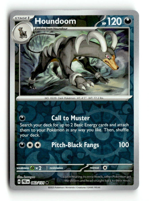 Pokemon Houndoom 063/131 SV: Prismatic Evolutions Normal - Eterna Cards