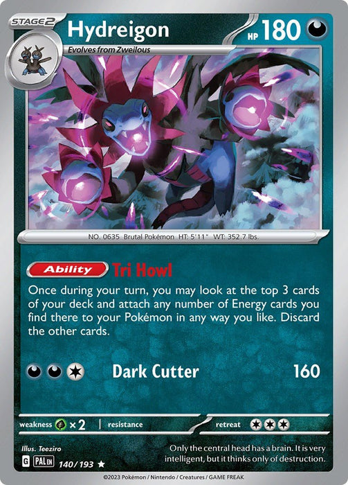 Pokemon Hydreigon 140/193 SV02: Paldea Evolved Holo - EternaCards