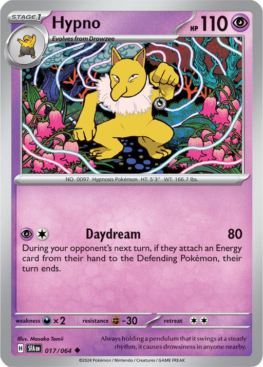 Pokemon Hypno 017/064 SV: Shrouded Fable Reverse Holo - EternaCards