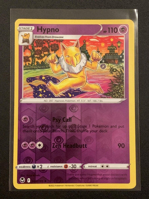 Pokemon Hypno 061/195 SWSH12: Silver Tempest Normal - Eterna Cards