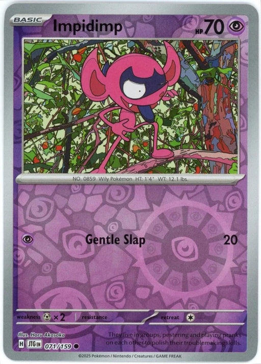 Pokemon Impidimp 071/159 SV09: Journey Together Normal - Eterna Cards