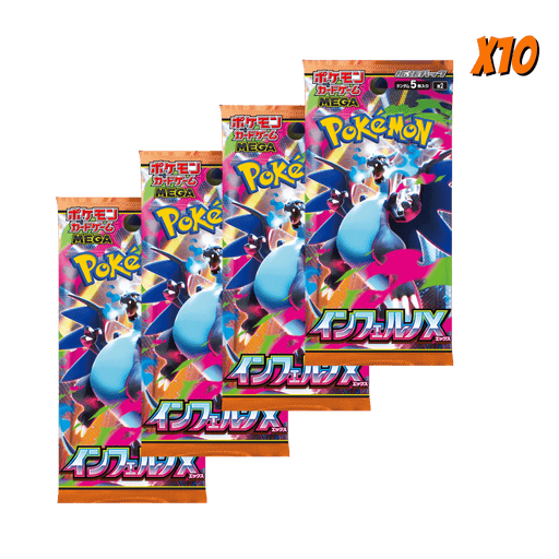 Pokemon Inferno X Japanese Booster Pack Bundle (10 Packs) - EternaCards