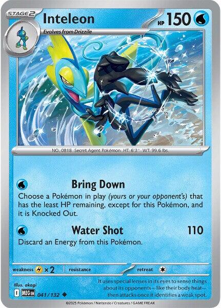 Pokemon Inteleon - 041/132 041/132 ME01: Mega Evolution Reverse Holo - EternaCards