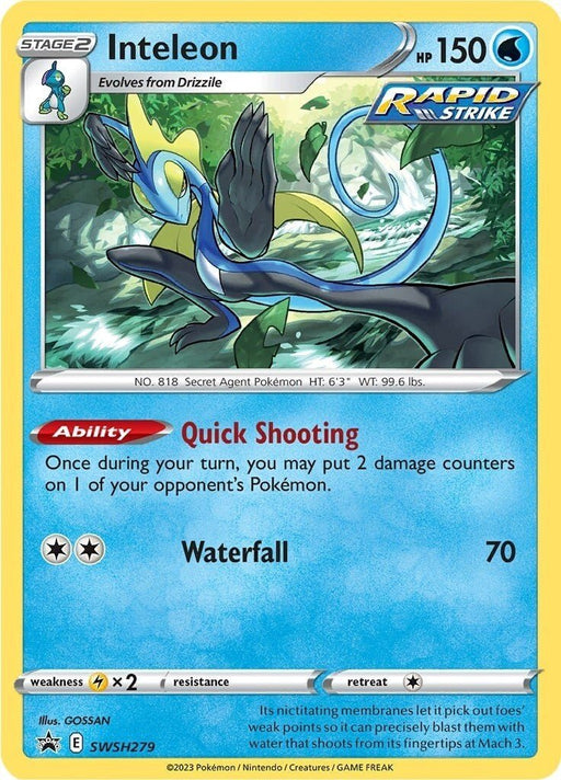 Pokemon Inteleon - SWSH279 SWSH: Sword & Shield Promo Cards Holo - EternaCards