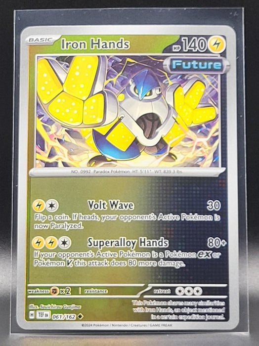 Pokemon Iron Hands 061/162 SV05: Temporal Forces Normal - Eterna Cards