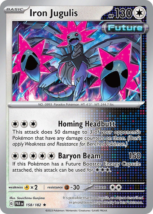 Pokemon Iron Jugulis - 158/182 158/182 SV04: Paradox Rift Holo - EternaCards