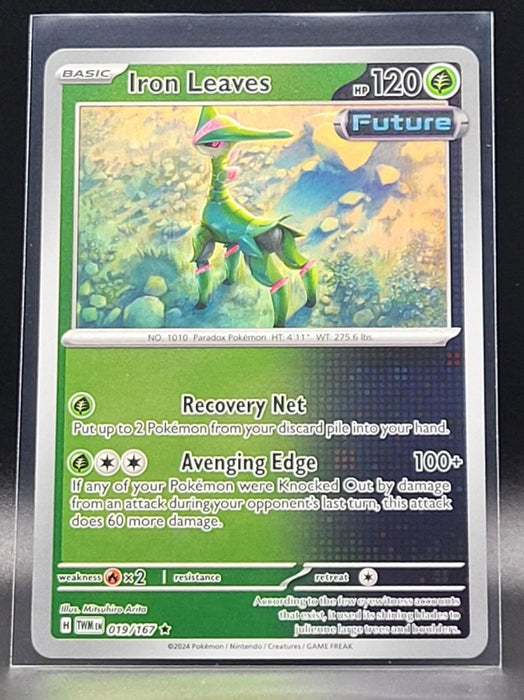 Pokemon Iron Leaves 019/167 SV06: Twilight Masquerade Holo - Eterna Cards