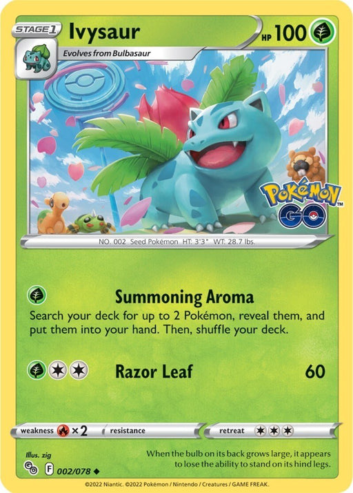 Pokemon Ivysaur 002/078 Pokemon GO Normal - EternaCards