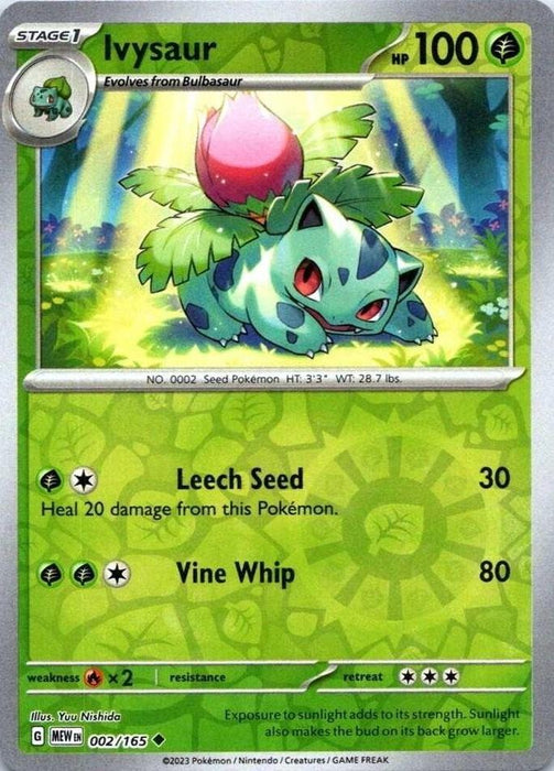 Pokemon Ivysaur - 002/165 SV: Scarlet & Violet 151 Normal - Eterna Cards