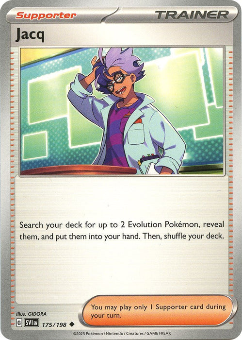 Pokemon Jacq - 175/198 175/198 SV01: Scarlet & Violet Base Set Reverse Holo - EternaCards