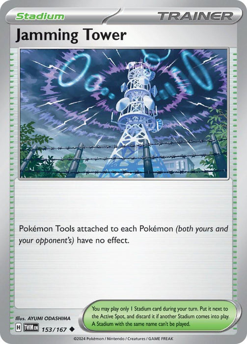 Pokemon Jamming Tower 153/167 SV06: Twilight Masquerade Reverse Holo - EternaCards
