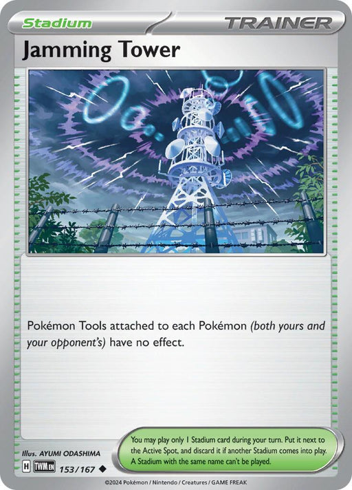 Pokemon Jamming Tower 153/167 SV06: Twilight Masquerade Reverse Holo - EternaCards