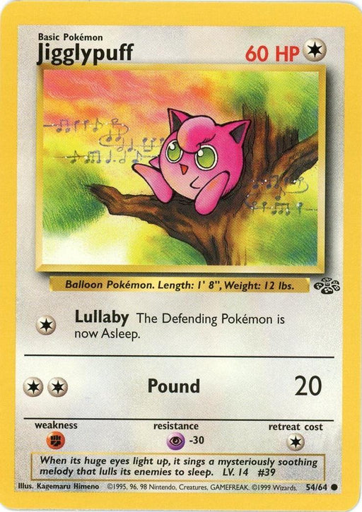 Pokemon Jigglypuff 54/64 Jungle Unlimited - Eterna Cards