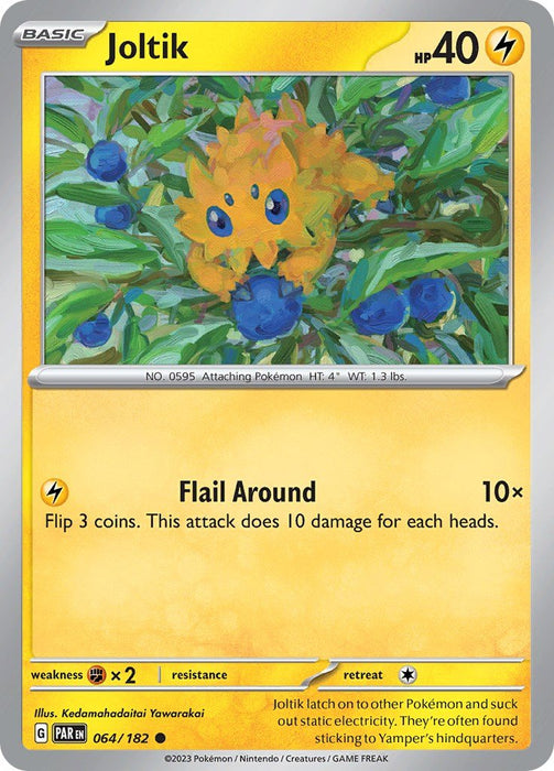 Pokemon Joltik - 064/182 064/182 SV04: Paradox Rift Reverse Holofoil - EternaCards