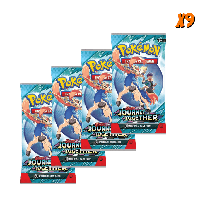 Pokemon Journey Together Booster Pack Bundle (9 Packs) - EternaCards