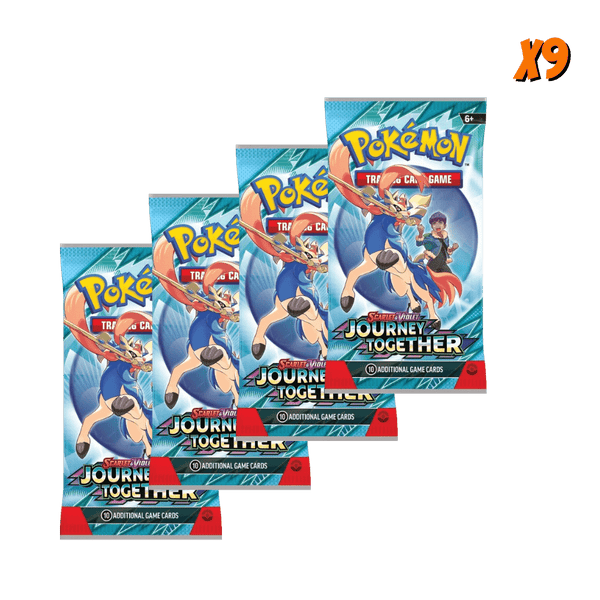 Pokemon Journey Together Booster Pack Bundle (9 Packs) — EternaCards
