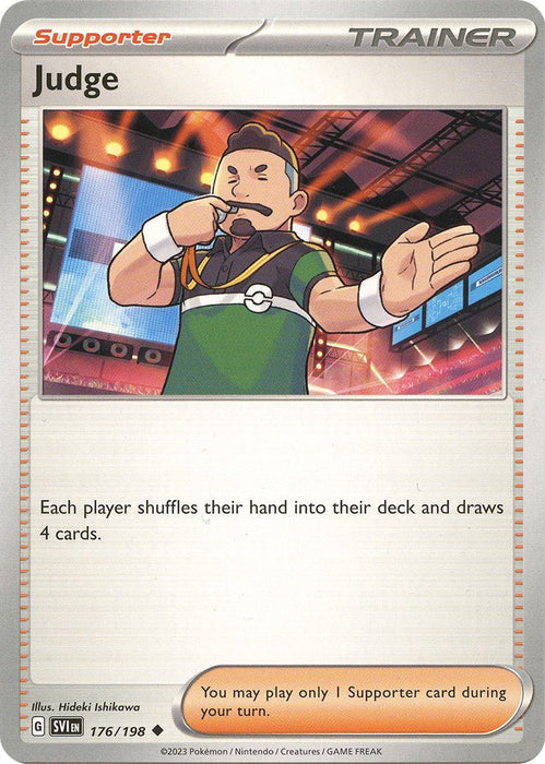 Pokemon Judge 176/198 SV01: Scarlet & Violet Base Set Reverse Holo - EternaCards
