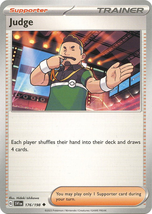 Pokemon Judge 176/198 SV01: Scarlet & Violet Base Set Reverse Holo - EternaCards