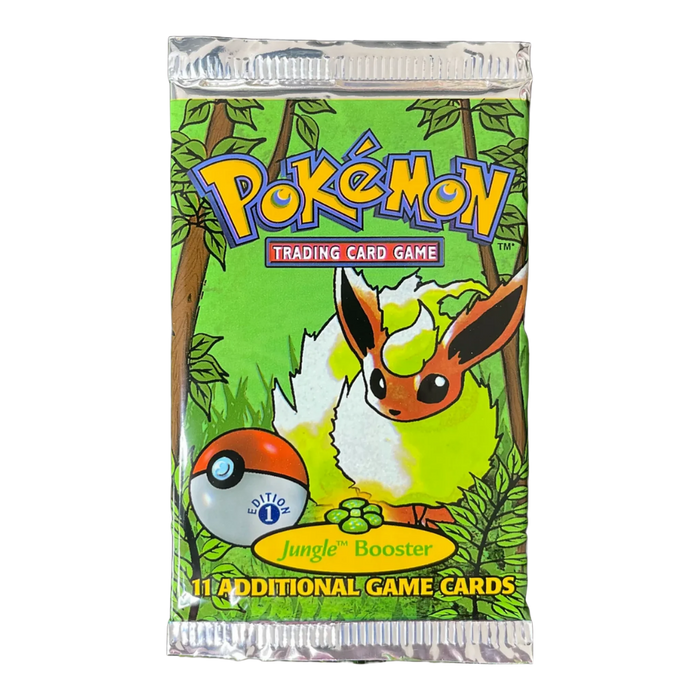 Pokemon Jungle Set Short Crimp Booster Pack (Unweighed) (Flareon Artwork)﹒ - EternaCards