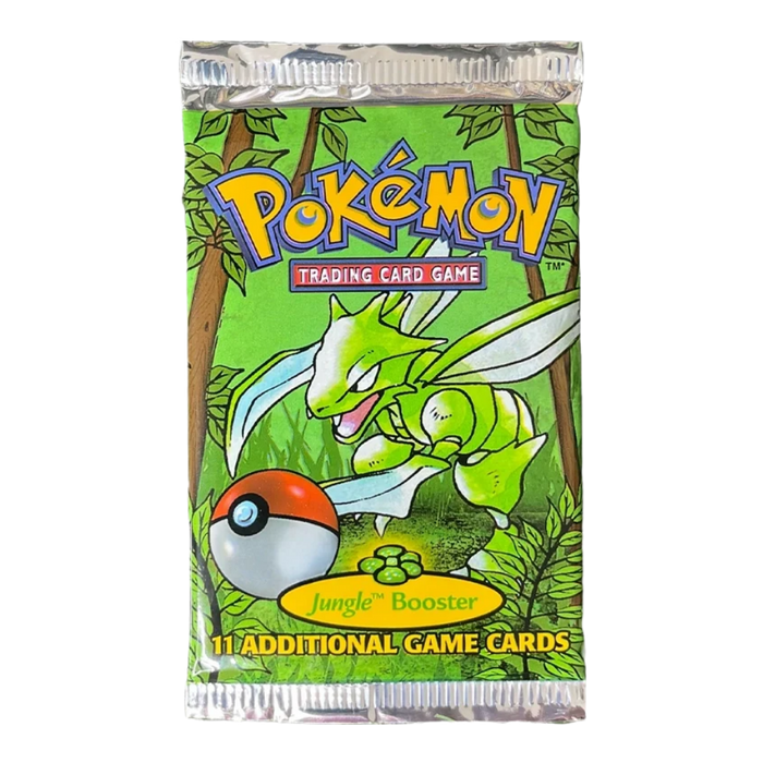 Pokemon Jungle Set Short Crimp Booster Pack (Unweighed) (Scyther Artwork)﹒ - EternaCards
