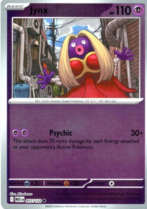 Pokemon Jynx 057/132 ME01: Mega Evolution Normal - Eterna Cards
