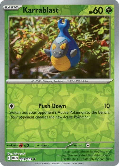 Pokemon Karrablast 009/159 SV09: Journey Together Reverse Holo - Eterna Cards