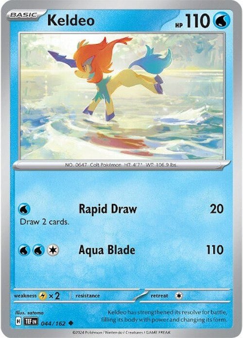 Pokemon Keldeo 044/162 SV05: Temporal Forces Normal - EternaCards