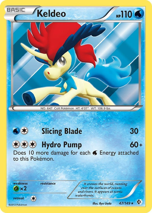 Pokemon Keldeo (47) 47/149 Boundaries Crossed Holo