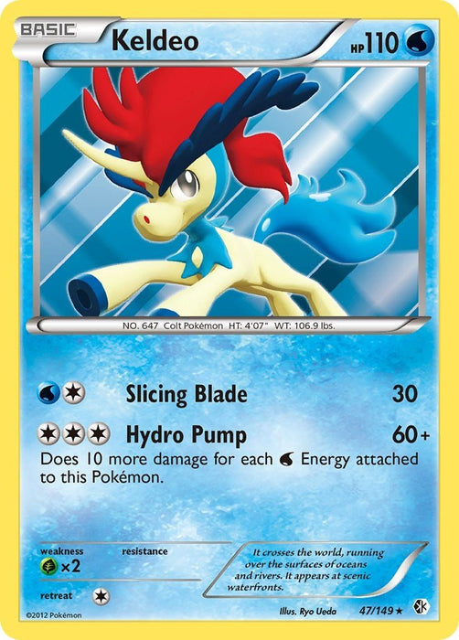 Pokemon Keldeo (47) 47/149 Boundaries Crossed Holo - Eterna Cards