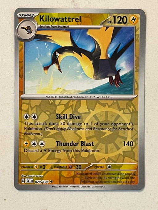 Pokemon Kilowattrel 079/198 SV01: Scarlet & Violet Base Set Normal - Eterna Cards