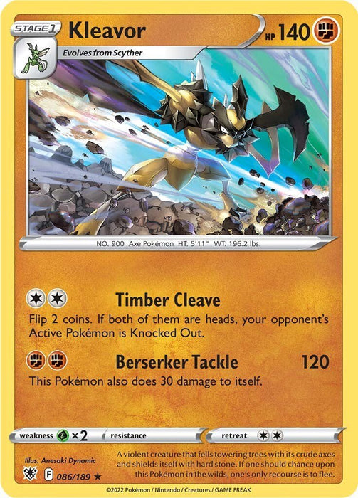 Pokemon Kleavor (86) 086/189 SWSH10: Astral Radiance Holo - EternaCards