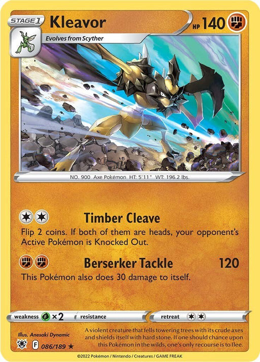 Pokemon Kleavor (86) 086/189 SWSH10: Astral Radiance Holo - EternaCards