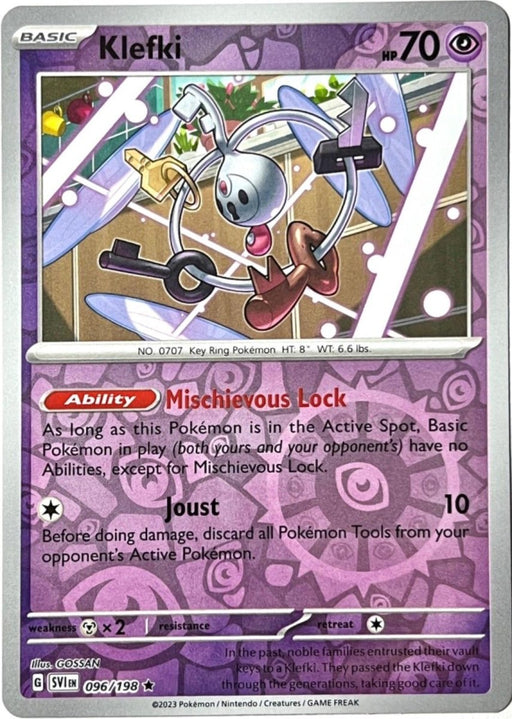 Pokemon Klefki 096/198 SV01: Scarlet & Violet Base Set Holo - Eterna Cards