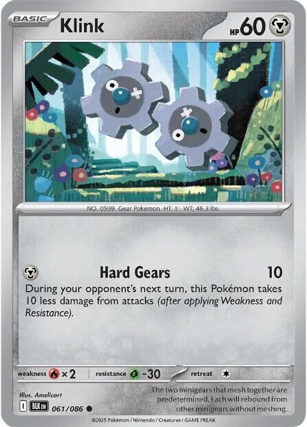 Pokemon Klink 061/086 SV: Black Bolt Reverse Holo - EternaCards