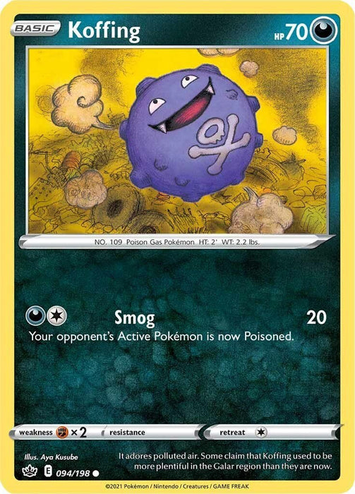 Pokemon Koffing 094/198 SWSH06: Chilling Reign Normal - EternaCards