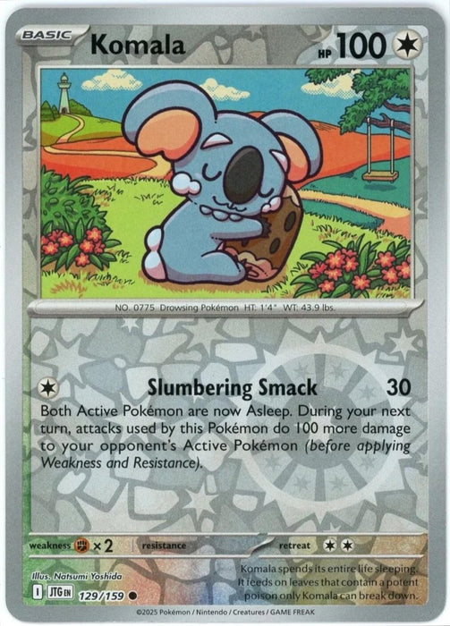 Pokemon Komala 129/159 SV09: Journey Together Normal - Eterna Cards