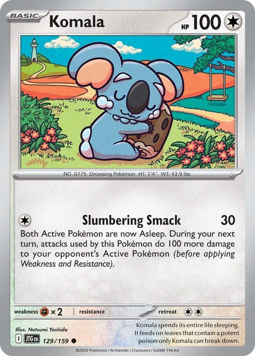 Pokemon Komala 129/159 SV09: Journey Together Normal - Eterna Cards