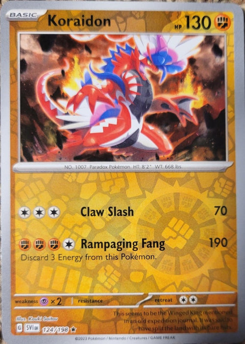 Pokemon Koraidon 124/198 SV01: Scarlet & Violet Base Set Holo - Eterna Cards