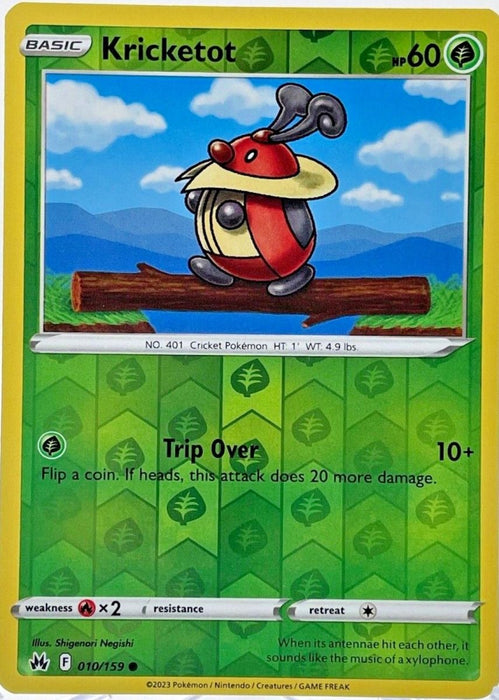 Pokemon Kricketot 010/159 SWSH: Crown Zenith Normal - Eterna Cards