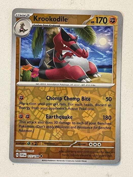Pokemon Krookodile 117/198 SV01: Scarlet & Violet Base Set Normal - Eterna Cards